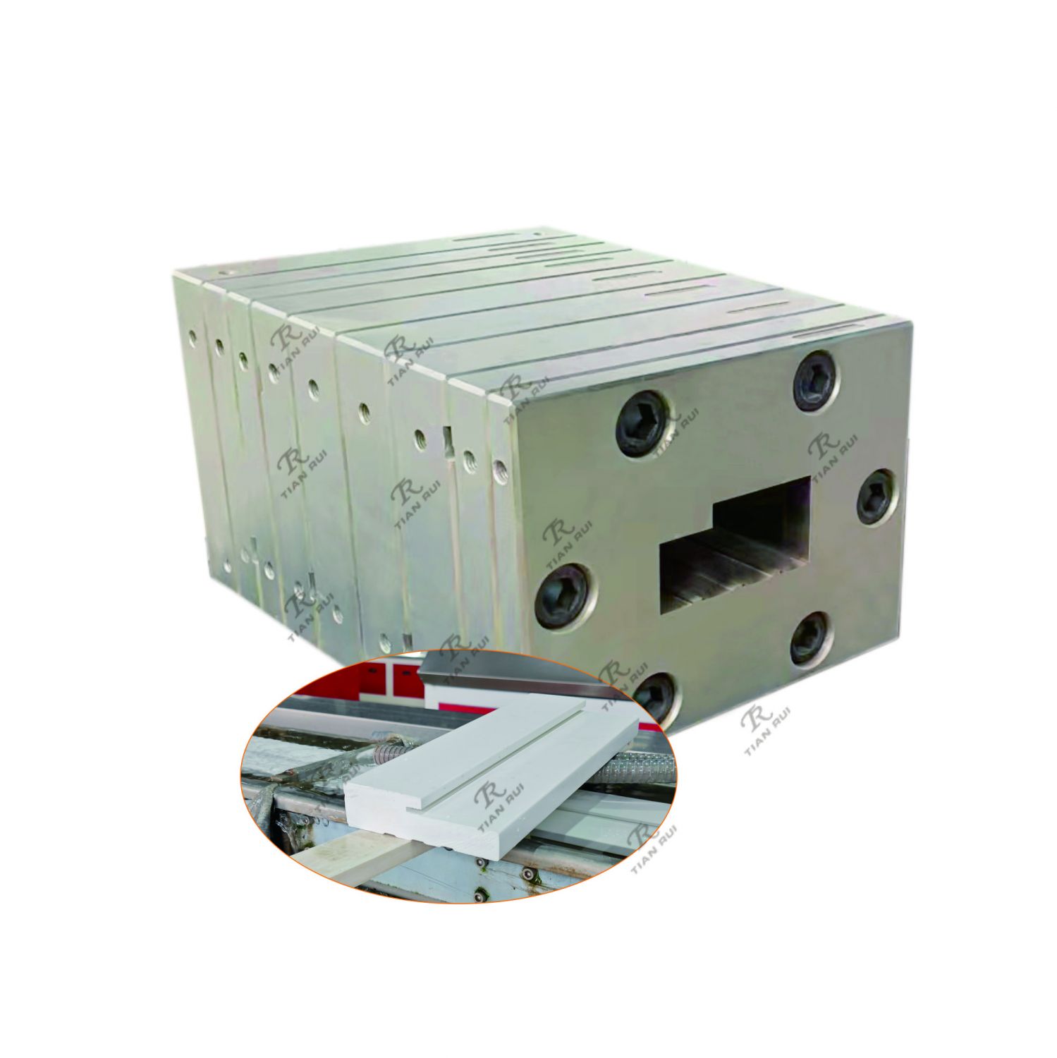 Molding frame extrusion mould/tooling for PVC WPC foam frame